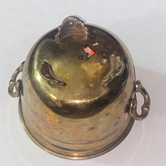 VTG, Small Brass Witch’s Cauldron Pot Tripod Spellmaking Tool Antique Tone Gold - Picture 9 of 11